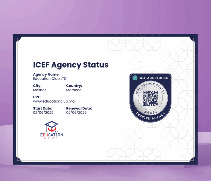 ICEF-certification